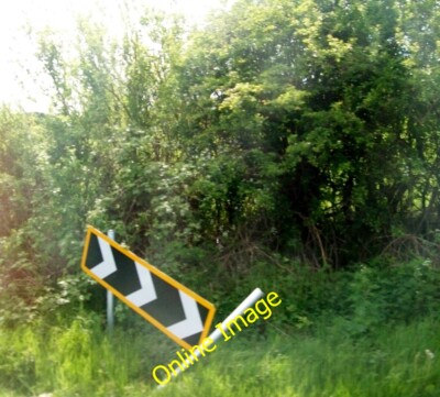 Foto 6x4 Eine ignorierte Warnung vor einer scharfen Doppelkurve auf der Newry Road Bal c2014