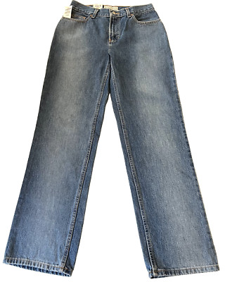 Old Navy Blue At Waist Tapered Relaxed Hip Thigh Pants Womens Jeans Size 6 Reg