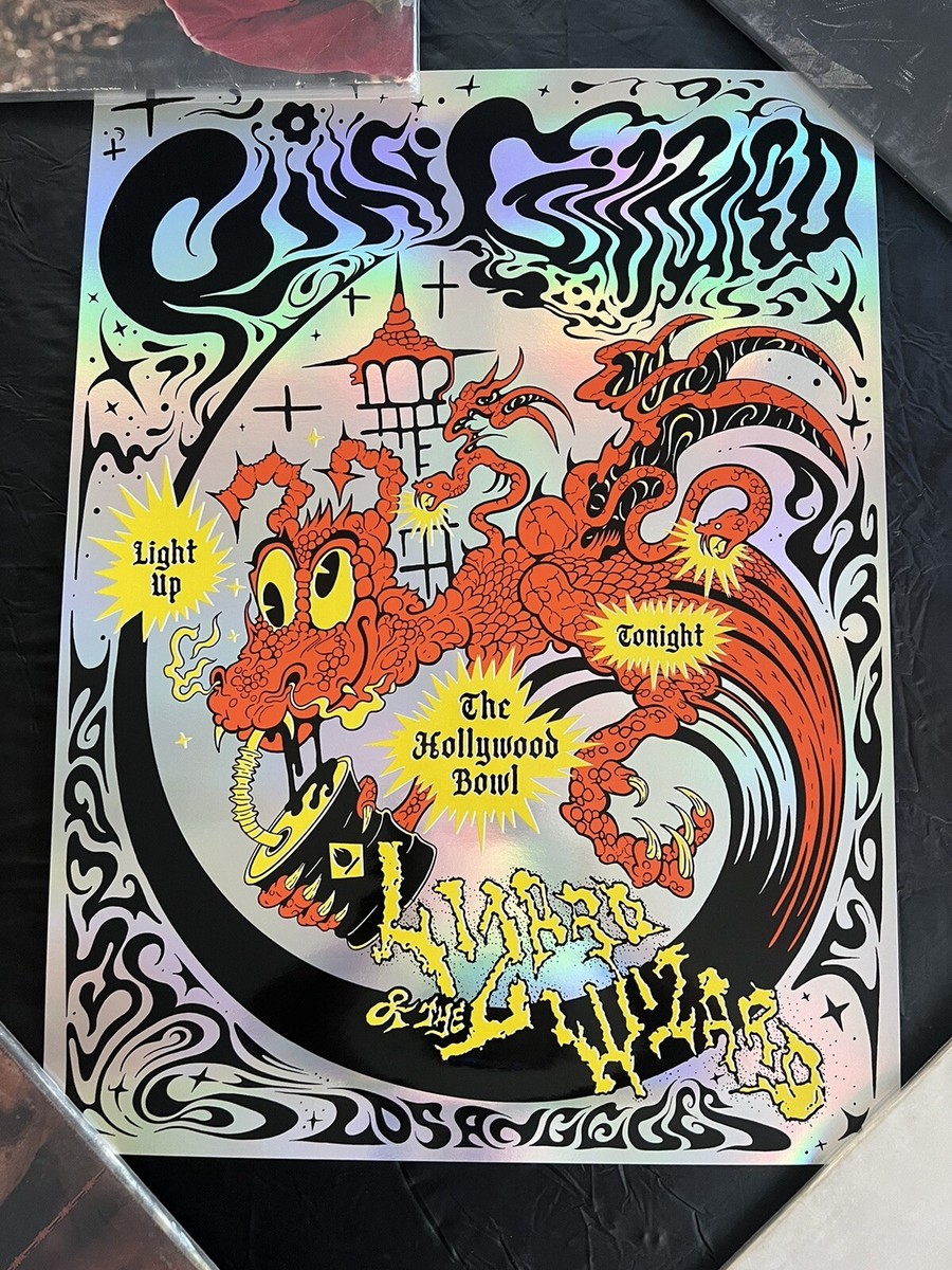 KING GIZZARD & THE LIZARD WIZARD *FOIL* POSTER - HOLLYWOOD BOWL