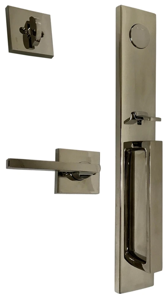 Baldwin 9BR1826-040 Handleset w/ Right Hand Square Lever in Satin Nickel Finish