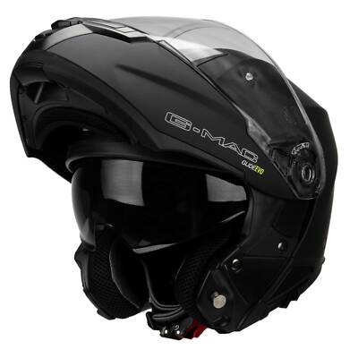 G-Mac Glide Evo Modular DVS Flip Up Front Motorcycle Helmet - Matt Black