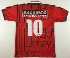 Portuguesa Sao Paulo 1997 #10 camiseta shirt soccer jersey Salemco Rhumell L / G