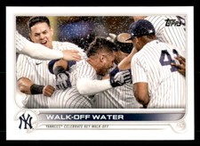 2022 Topps Baseball #119 New York Yankees 'Walk-Off Water'