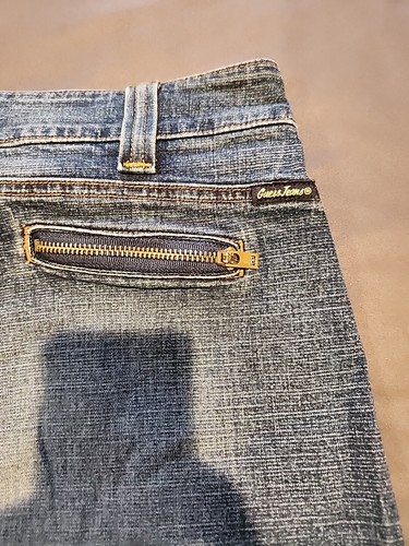 Guess Jeans Original Mini Denim Skirt Front Zip - Picture 7 of 7