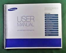 Samsung ST77 ST78 Instruction Manual: Full Color 132 Pages  Protective Covers