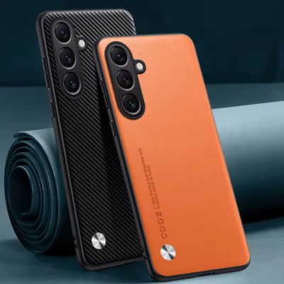 Kunstleder Hülle für Samsung Galaxy S25 S24 S23 FE Ultra Plus Schutz Case