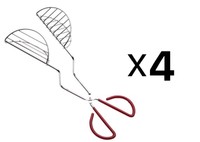 Norpro Taco Shell Maker Press Tortilla Fryer Tongs Plated Steel 13 (4-pack) on sale Norpro Taco Shell Maker Press Tortilla Fryer Tongs Plated Steel 13 (4-pack) on sale