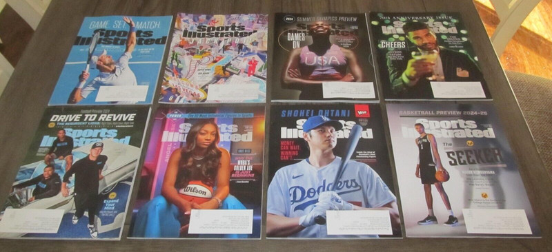 Lot of 8 Sports Illustrated 2024 Mixed Magazines