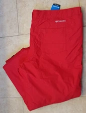 Columbia Omni Tech Thermal Bugaboo IV Snow Pants Red Men Size 6X Short NEW