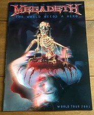 Megadeth - The World Needs A Hero 2001 World Tour Programme