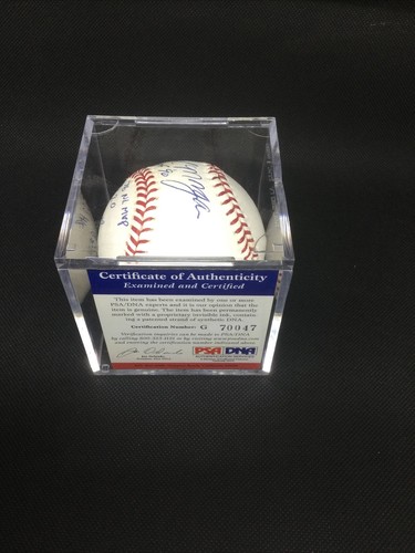 Joe Morgan HOF ‘90 MVP + ‘76 stat inscription Signed OMLB ball PSA COA *RARE* 🔥 - Picture 6 of 6
