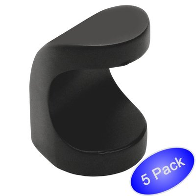 *5 Pack* Cosmas Cabinet Hardware Flat / Matte Black Knobs #8798FB