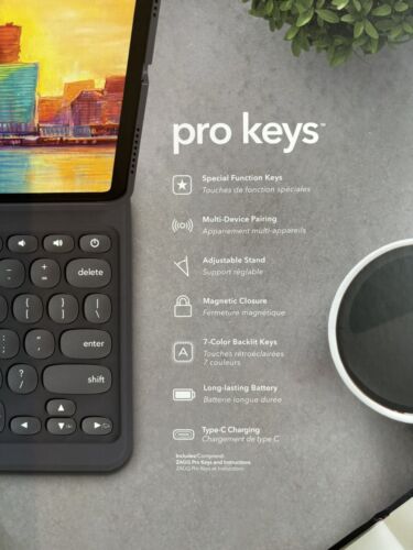 iPad KeyZAGG Pro Keys Wireless Keyboard and Detachable Case for 11-inch iPad Pro - Picture 3 of 3