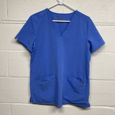 Figs Scrub Top Shirt Blue Size Medium Technical Collection