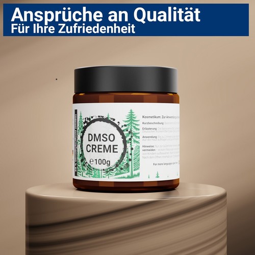100g DMSO Creme Dimethylsulfoxid Ph. Eur. Reinheit Basiscreme im Glastiegel - Bild 7 von 8