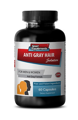 Help Gray Hair Go Away Pills - Anti-Gray Hair Solution 1500mg - L-Tyrosine 1B