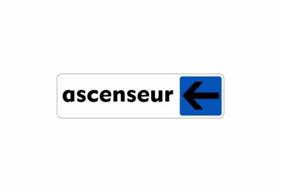 Adhesive Sticker Signage Door Plate Elevator Panel Left