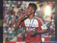 New England Revolution Juan Agudelo Autographed Signed 11x14 Photo COA #1