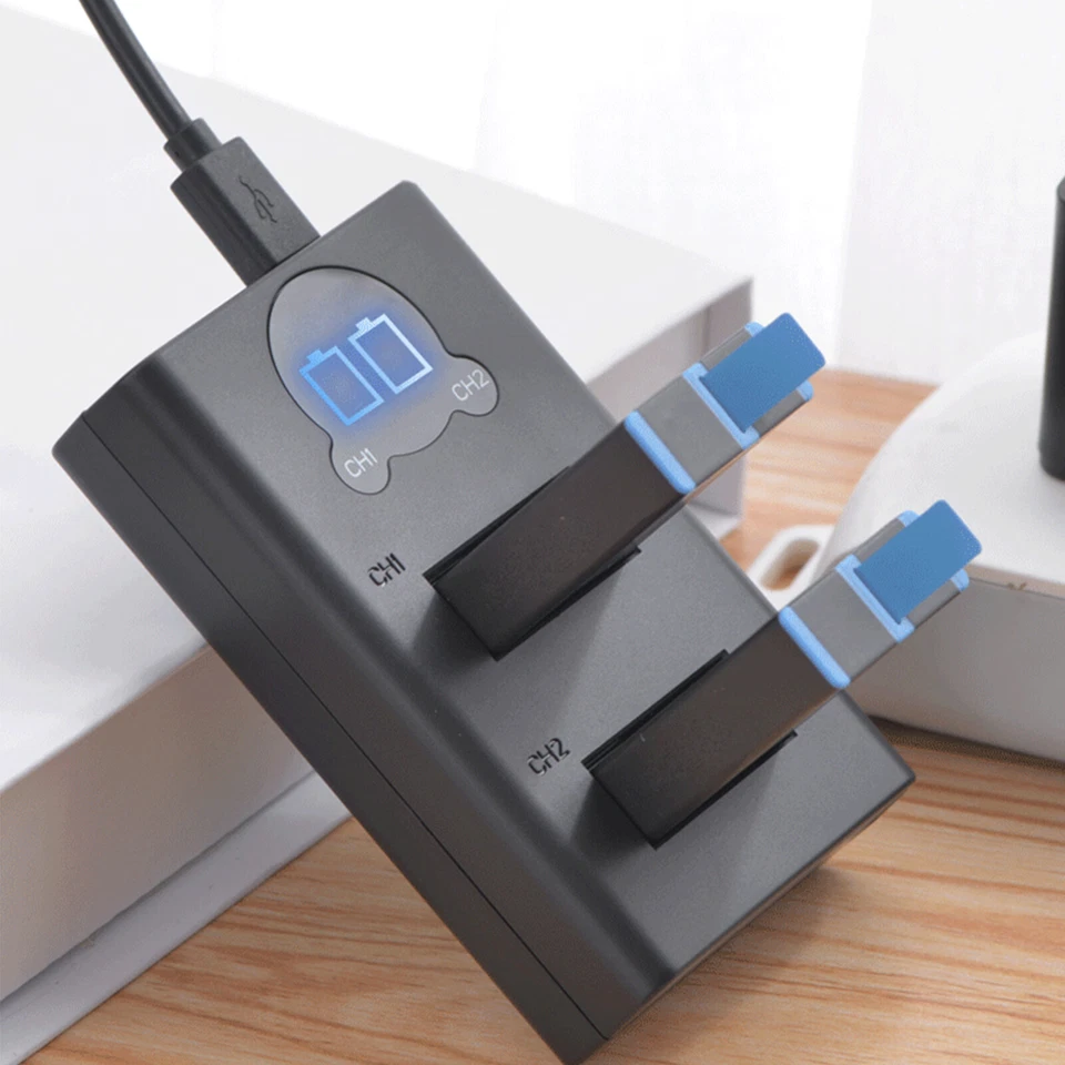 For MAX Panoramic Action Camera Dual Batteries Charger & Battery 1400mAh - Image 4 of 4