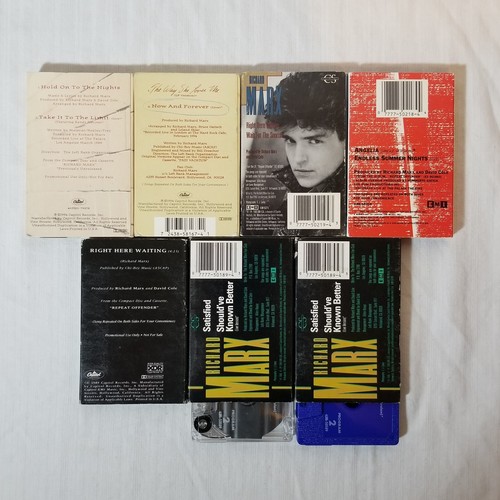 Richard Marx LOT Cassette Single Cassingle Promo Alternate Live NOT CD 12" Vinyl - Picture 2 of 15