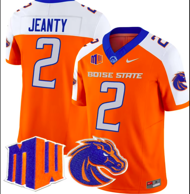 Ashton Jeanty MEN Stitched Jersey Orange eBay