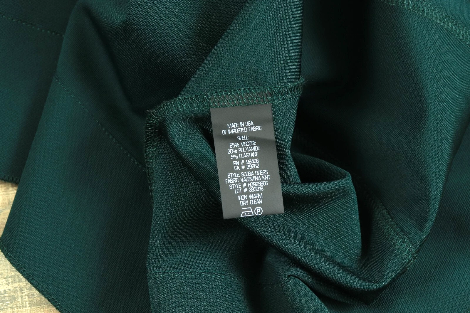 VALENTINO Abito formale Theory nuovo con etichette $355 taglia P Valentina verde biliardo scuro maglia subacquea NUOVO