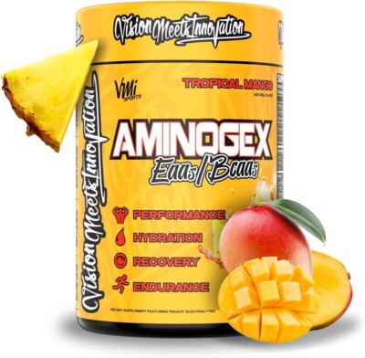 Aminogex Ultra BCAA Powder, Tropical Mango, 30 Servings