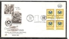 UN New York SC # 115 Science And technology Conference FDC. Artcraft cachet