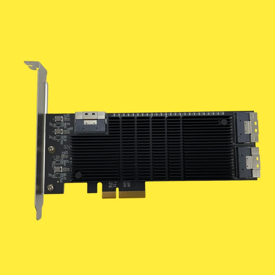 FOR PARTS IO CREST SI-PEX40169 PCIe 3.0x4 to 24xSATA 6G Card #4077 z56 - Image 2 of 4