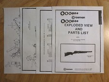 Crosman Model 140 Two O-Ring Seal Kits Exploded View Parts List Seal Guide