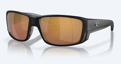 NEW Costa Del Mar Tuna Alley PRO Matte Black / Gold Mirror Polarized Glass 580G