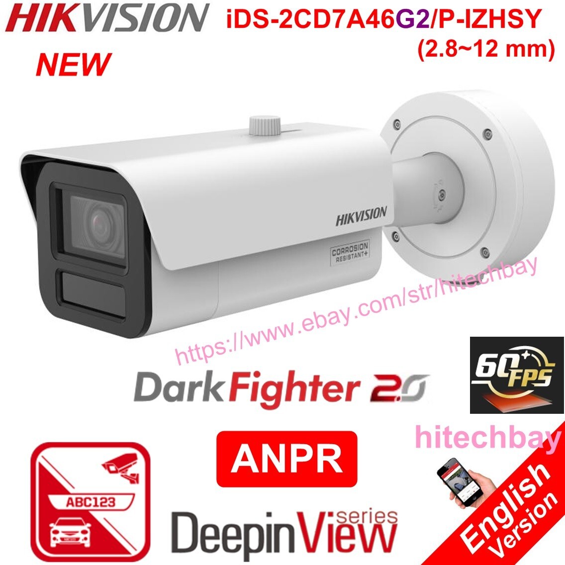 License Plate Hikvision Anpr Ip Camera Hikvision IDS-2CD7A46G0 P