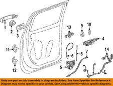 GM OEM 19-26 Sierra 1500 Limited Rear Door Lock Hardware-Handle Base 13550991