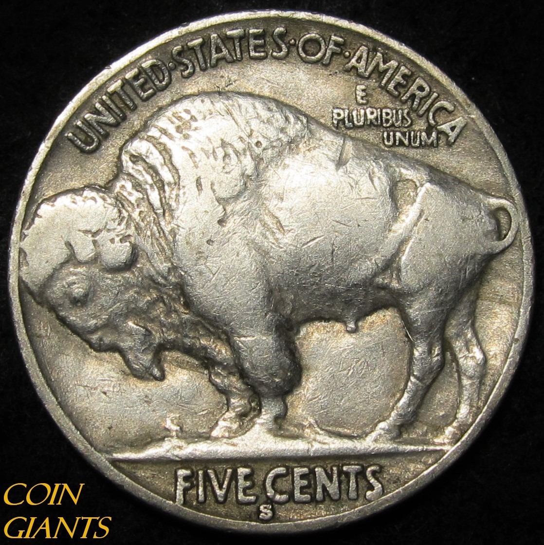1931-S Buffalo Nickel VF Key Date Lamination Planchet Flaw San