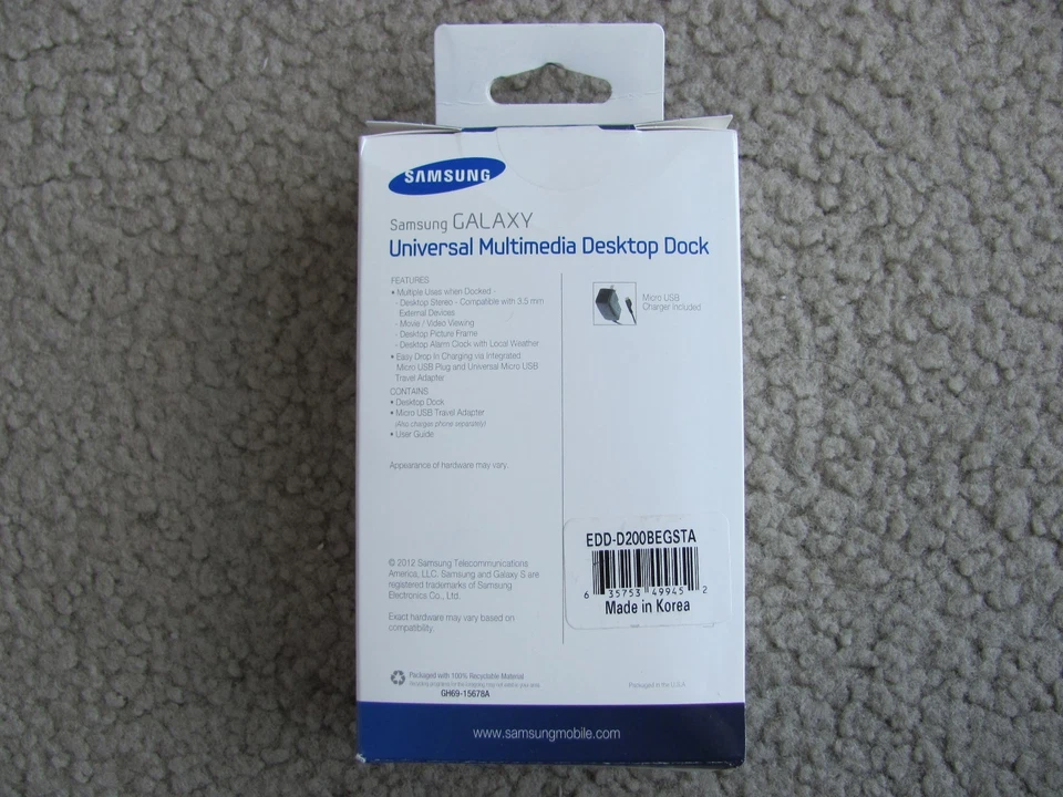 GENUINE Samsung Galaxy Universal Multimedia Desktop Dock Brand New  - Image 3 of 4
