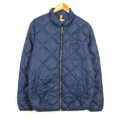 PEAK PERFORMANCE HAL Men's Quilted Jacket Size L Insulated Down Fill Blue