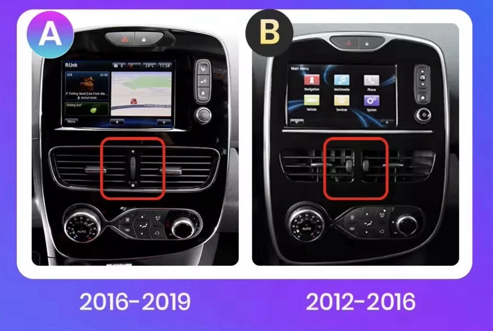 Autoradio Android per Renault Clio 4 (2012-2016) Wireless Carplay 1+32gb Nero - Immagine 2 di 3