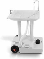 SereneLife Foot-Pump Hand Wash Stand 220ml Flow HDPE 16.73lbs