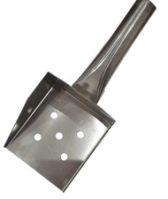 Chip Scoop Heavy Duty Hand Made Stainless Steel 10oz 12cm x 10cm & 12 cm Handle