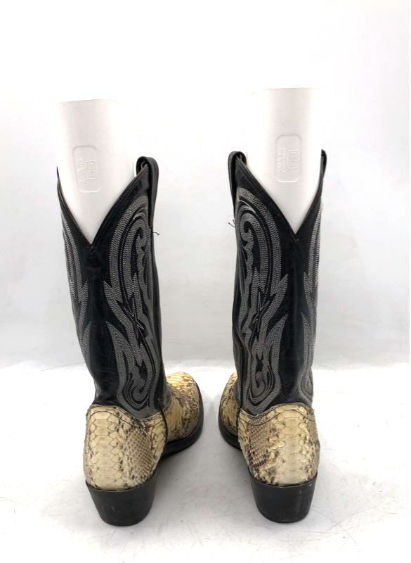 Men's Python Snakeskin Custom Leather Western Cow… - image 3