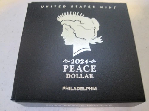 2024 P Uncirculated Peace Silver Dollar with COA and OGP