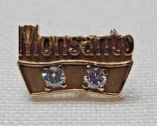 10K Yellow Gold Diamond Monsanto Employee Service Watch Attachment 1.05g - NOTES