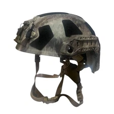 T.C.H Ballistic Helmet NIJ‑STD‑0106.01 ARAMID NVG Mount & Side Rails - ATAC-Grey