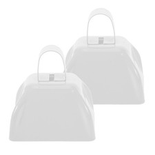 2 Pcs Metal Cowbells Hand Animal Neck Hanging Small Football Cheering Items