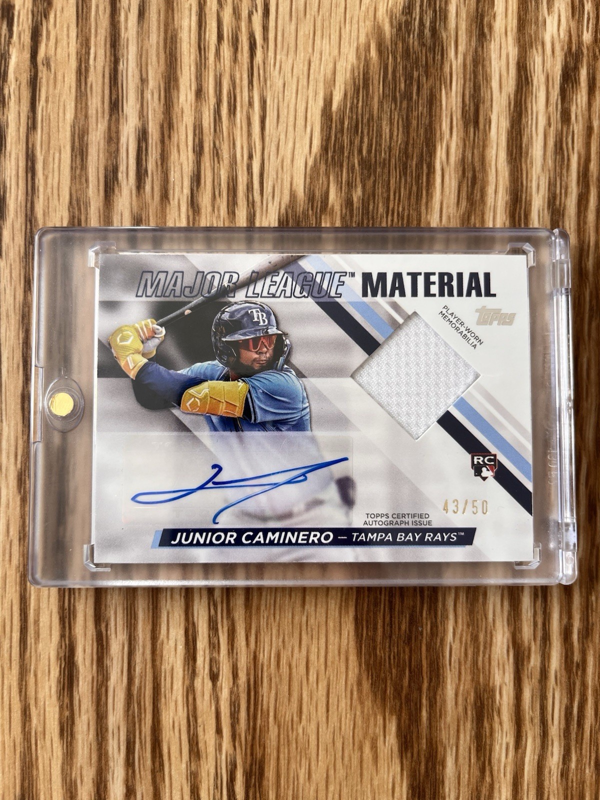 2024 Topps Update Series - Junior Caminero Major League Material Auto /50 Rays