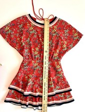 Alice Olivia Tie Back Mimi Ruffe Dress Size Small