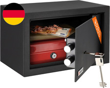 Home Kleiner Tresor Für Zuhause Mit Schlüssel 20X31X20Cm, 11L Mini Safe Für Zuha