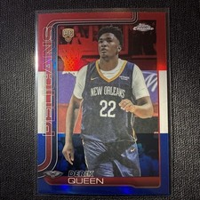 2025-26 Topps Chrome - Derik Queen #263 Red White & Blue Refractor (RC)