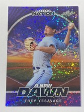 TREY YESAVAGE blue jays 2025 Leaf Nation New Dawn SPARKLE Purple 4/8