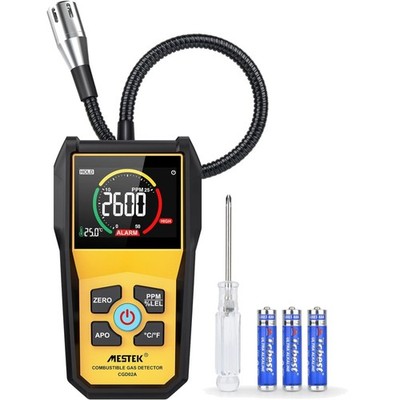 Gasmelder Erdgas Gasleckdetektor Tragbar digitale Alarmauswertung